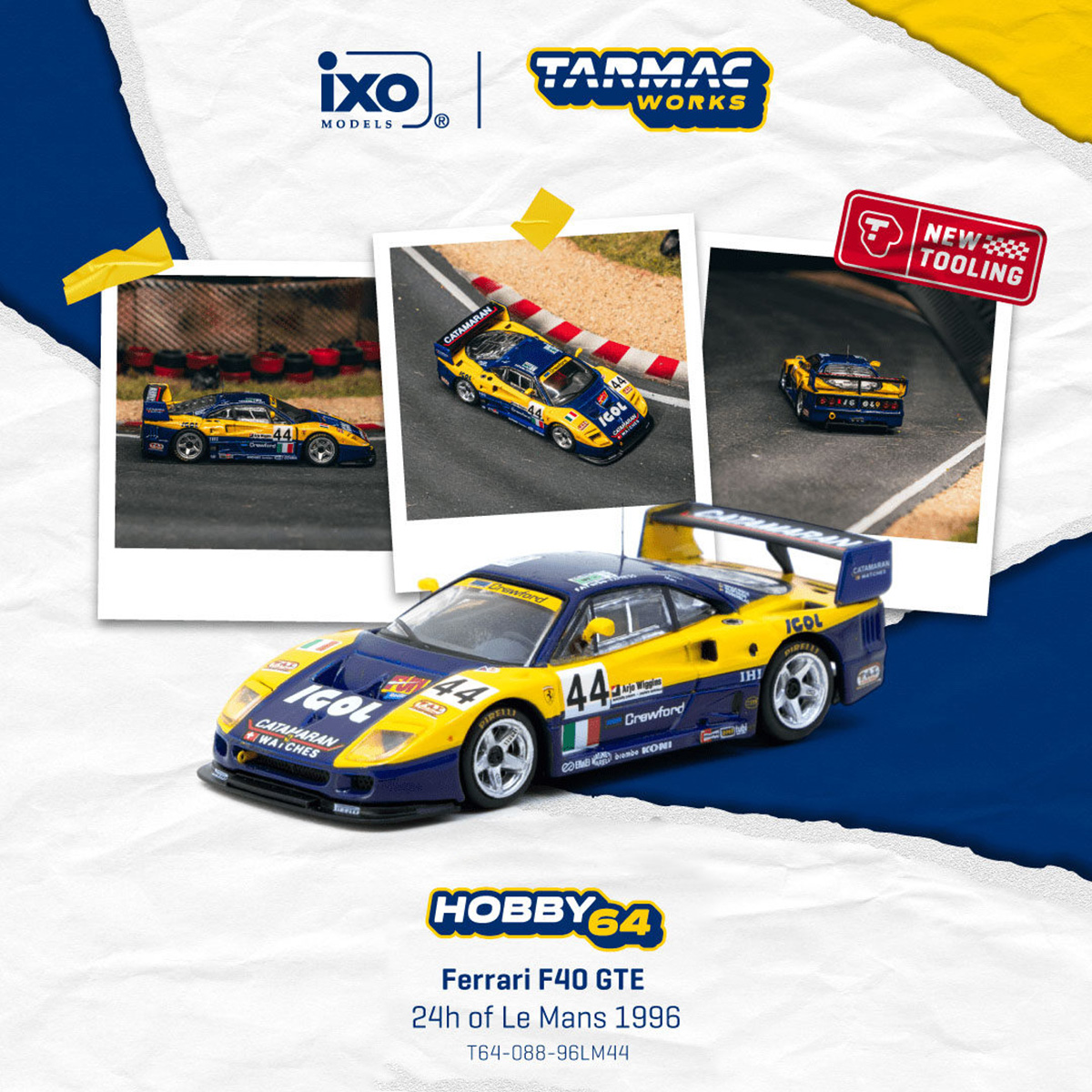 Die Cast Car 1 64 - En stock TW 1:64 Ferrari F40