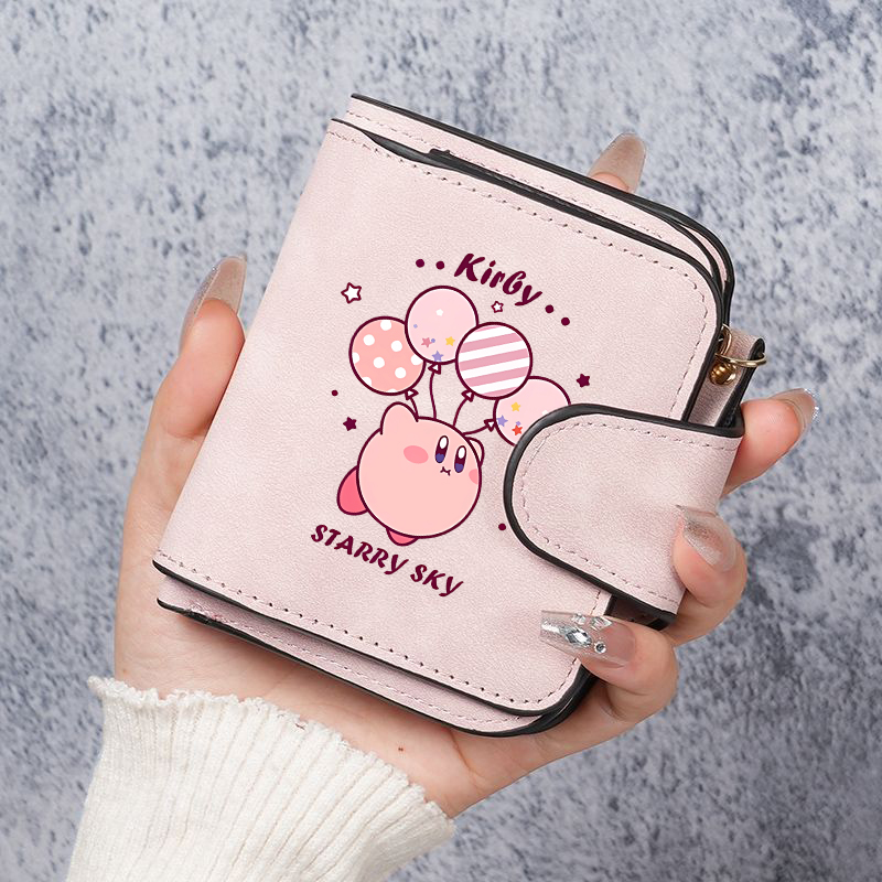 Card Top Loader - Portefeuille court Kirbys pour femmes, portefeuilles