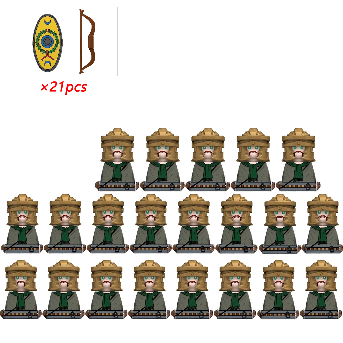 21 pièces MOC créatif médiéval - Lego Minifigure Holder avis et prix
